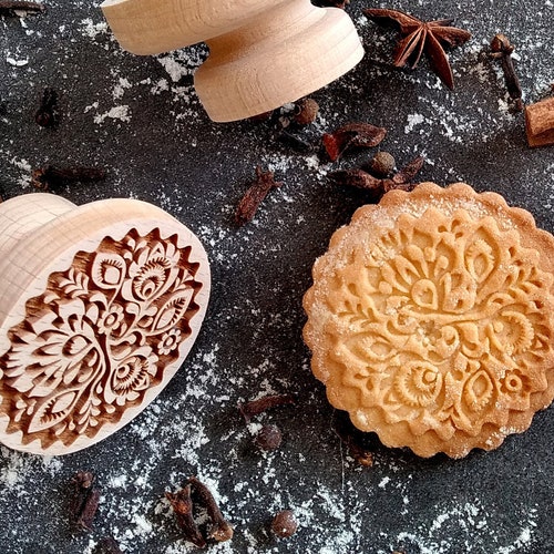 FOLK SMALL Stamp Embossing Wood Stamp Engraved Stamp by Etsy