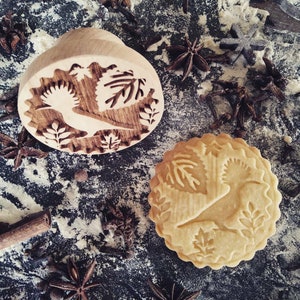 BIRD  stamp, embossing wood stamp, engraved stamp by laser