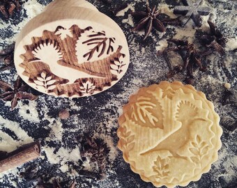 BIRD  stamp, embossing wood stamp, engraved stamp by laser