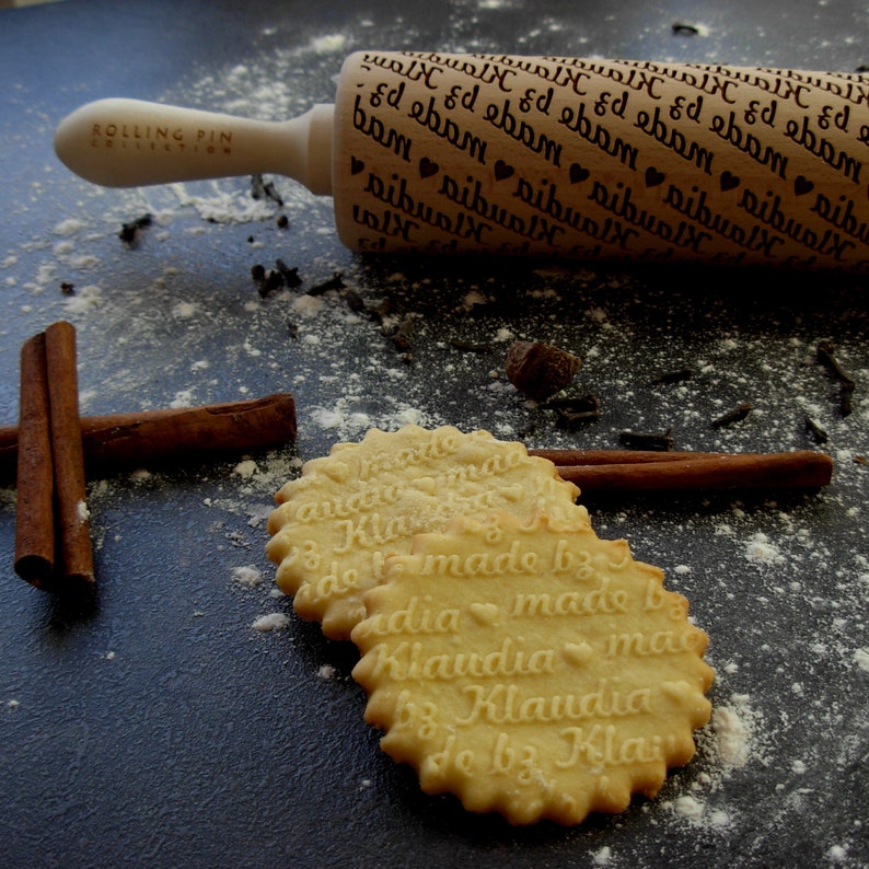 PERSONALIZED Rolling Pin Laser Engraved Rolling Pin With Etsy