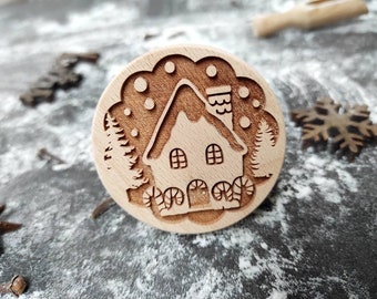 SELLO DE GOFRADO DE JENGIBRE HOUSE Samps decorativos con motivos navideños, sello grabado, regalo de navidad