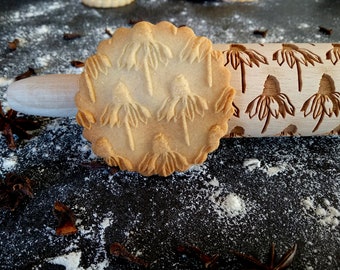 ECHINACEA, regalo per bambini, mattarello inciso, regalo di Natale, regalo di pasticceria, gadget da pasticceria
