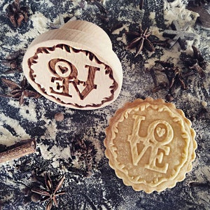LOVE stamp, embossing wood stamp, engraved stamp by laser