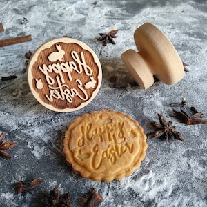 HAPPY EASTER stamp, kid gift, easter gift, embossed stamp, engraved stamp, engraved gift, baby stamp, easter decoration