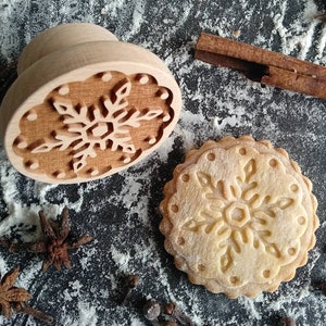 FUNNY SNOWFLAKES  stamp, embossing wood stamp, engraved stamp by laser