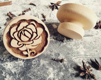 ROSES stamp, embossing wood stamp, engraved stamp, flowers, sweet flowers, Thanksgiving gift