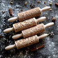 ROLLING PINS Set of 4 small chosen by You, rouleau à pâtisseriem, kjevle, kaulin, kavel, deegroller, crann fuinte, mattarello, Nudelholz