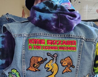 XL 9in King Gizzard & the Lizard Wizard Iron-On Patch