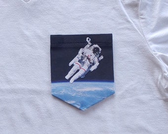 Space Walk - Outer Space Pocket T-Shirt