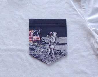 Moon Salute - Outer Space Pocket T-Shirt