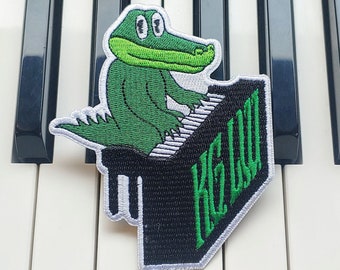Gizzy Gator speelt piano - King Gizzard and the Lizard Wizard strijkpatch