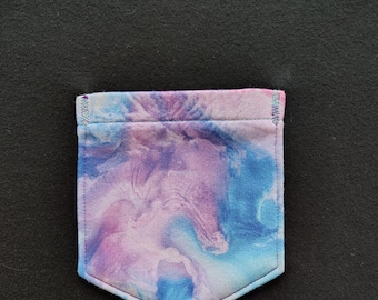 Mystic Purple Cloud - Funky Psychedelic Pocket T-Shirt