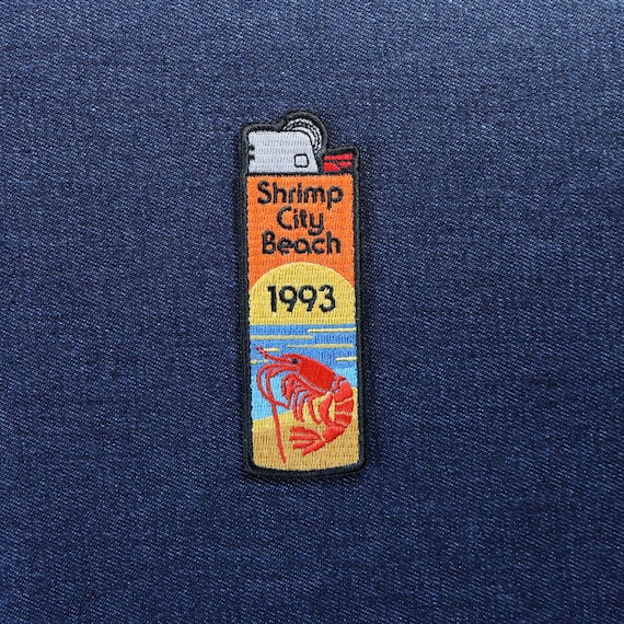 Shrimp City Beach 1993 Lighter Patch - Viagra Boys Iron-on