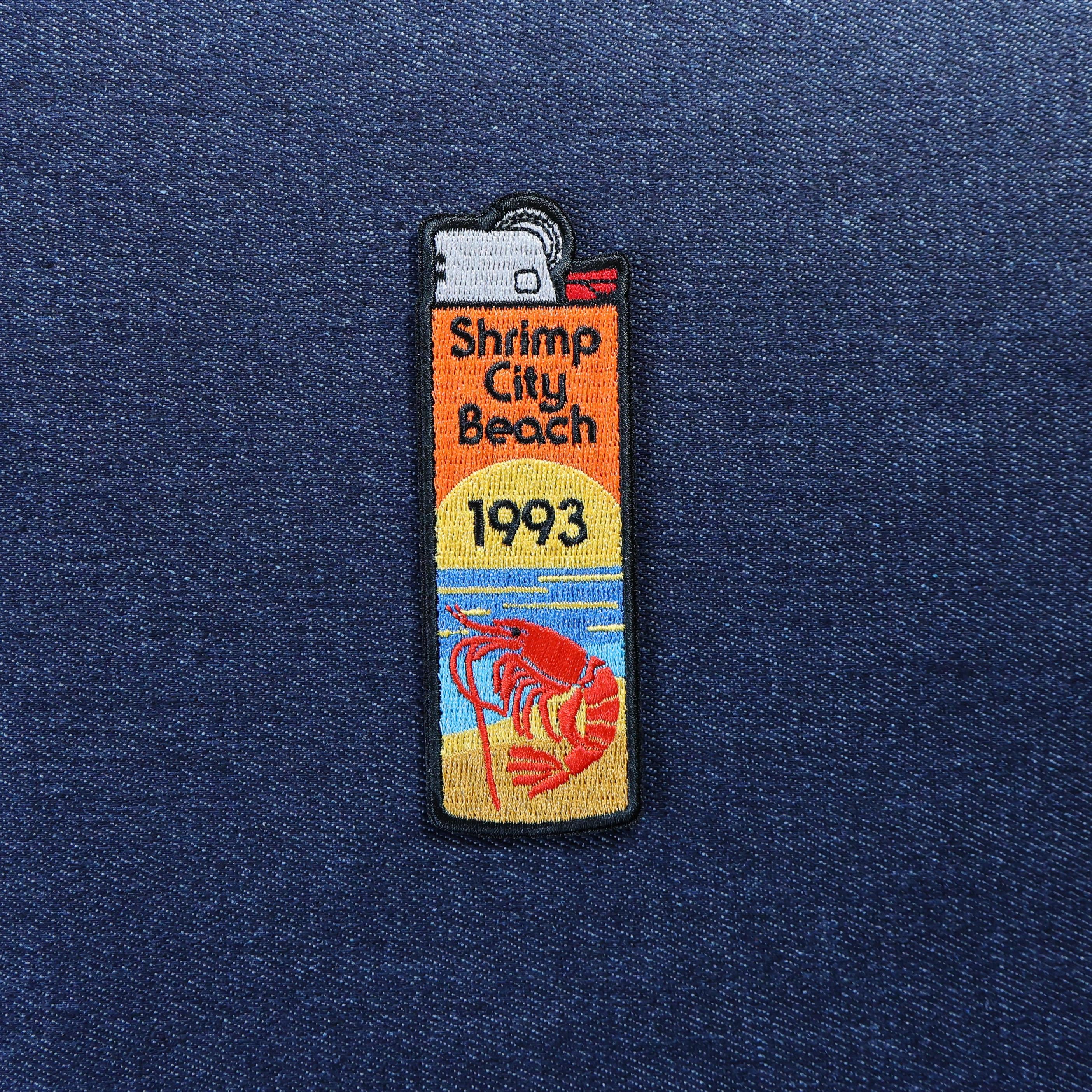 Shrimp City Beach 1993 Lighter Patch - Viagra Boys Iron-on