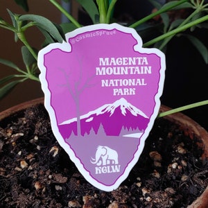 Magenta Mountain National Park - King Gizzard Sticker