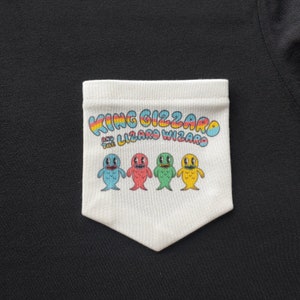 Pocket Tee - Gizzy Fishies - King Gizzard and the Lizard Wizard - KGLW Pocket T-Shirt