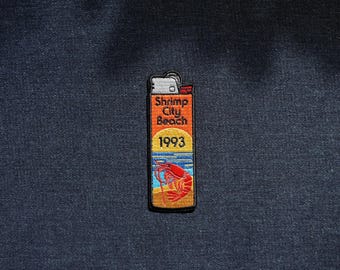 Shrimp City Beach 1993 Lighter Patch - Viagra Boys Iron-on