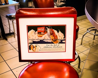 Vintage Coca-Cola/Coke Print Advertising 1936-Professionell gerahmt