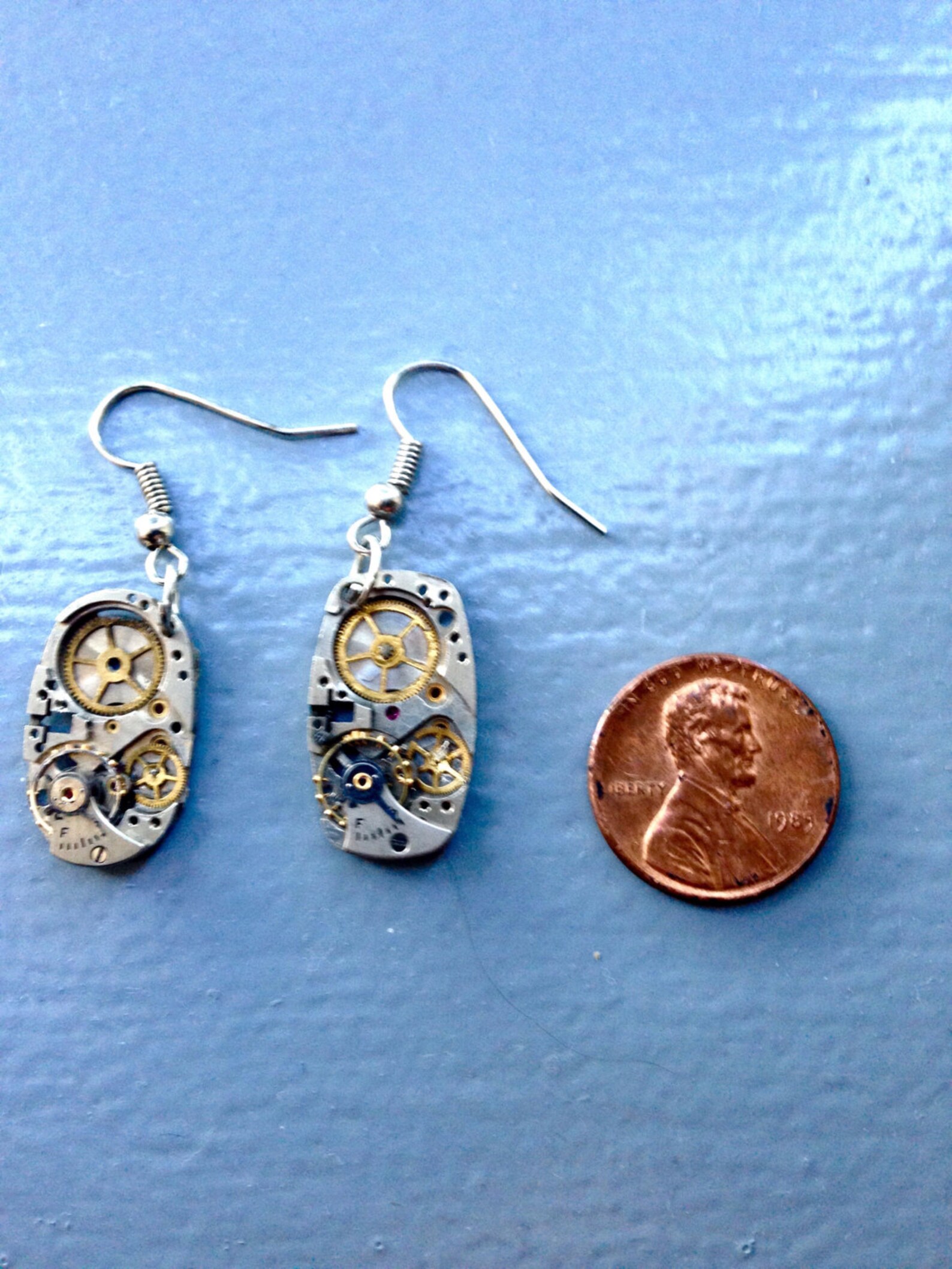 Gears for Ears Earrings From Watch Gears Authentic Vintage Etsy