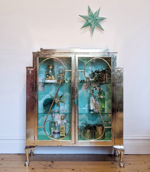 NOT FOR SALE do Not Purchase Vintage Upcycled Gold Leaf Drinks