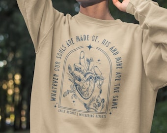 Cumbres Borrascosas Regalos Dark Academia Ropa Emily Bronte Poeta Camisa Bookish Sudadera Bronte Hermanas Hada Grunge Camisa Light Academia