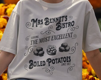 What Excellent Boiled Potatoes Shirt, Pride and Prejudice T-Shirt, Jane Austen Gifts Light Academia Clothing Bookish TShirt Dark Academia