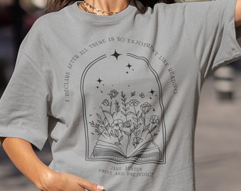 Pride and Prejudice Shirt Jane Austen Gifts Light Academia Clothing Bookish TShirt Dark Academia Shirt Renaissance Shirt Jane Austen Shirt