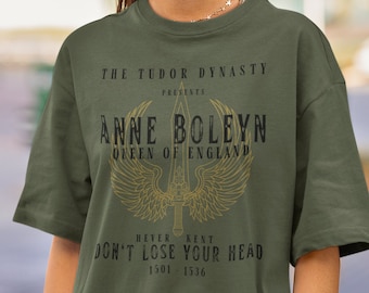 Anne Boleyn Shirt Light Academia Clothing Memento Mori Shirt Dark Academia Gothic Clothes Momento Mori Renaissance TShirt Witchy T-Shirt