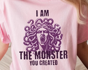 Medusa Shirt Greek Mythology TShirt The Female Gaze Greek Goddess Top Light Academia Clothing Ancient Greece Petrify The Patriarchy T-Shirt