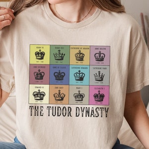 Anne Boleyn TShirt Tudor T-Shirts Königskern T-Shirt Dunkle Academia Kleidung Bücherwurm Helle Academia Kleidung Geschichte Buff Geschenk Henry VIII Top