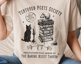 Sociedad de poetas torturados Light Academia Camisa Fairy Grunge Camiseta Romantasy Reader Forbidden Romance Bookish Shirt Dark Romance Book Swag Tee