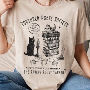 Tortured Poets Society Light Academia-skjorta Fairy Grunge-t-shirt Romantasy Reader Forbidden Romance Bookish-skjorta Mörk romantik Bok Swag-t-shirt