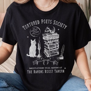 Tortured Poets Society Light Academia-skjorta Fairy Grunge-t-shirt Romantasy Reader Forbidden Romance Bookish-skjorta Mörk romantik Bok Swag-t-shirt
