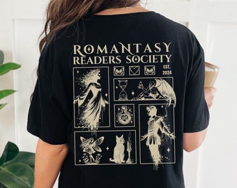 Romantasy Light Academia Camisa Fairy Grunge Camiseta Romantasy Lector Prohibido Romance Bookish Camisa Dark Romance Enemigos a los amantes Libro Top
