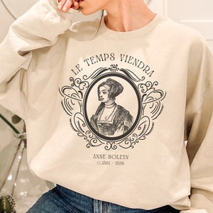 Anne Boleyn Sweatshirt Light Academia Clothing Memento Mori Shirt Dark Academia Gothic Clothes Momento Mori Renaissance Shirt Witchy Sweater