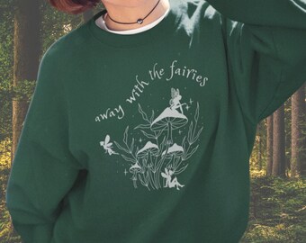 Fairyore Clothing Mushroom Sweater Goblincore Clothing Mushroom Shirt Goblin CoreTop Witchcore Crewneck Fairy Core Clothes Trendy Crewneck