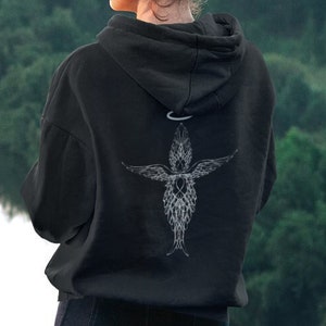 Biblically Accurate Angel Shirt Realistic Angel Hoodie Angelcore Clothing Christian Crewneck Biblical Angel Top Ophanim Seraphim Christian