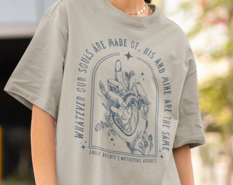 Wuthering Heights Gifts Dark Academia Clothing Emily Bronte Poet Shirt Bookish TShirt Bronte Sisters Fairy Grunge Shirt Light Academia Top