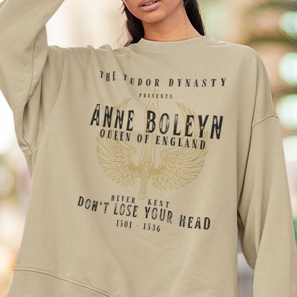 Anne Boleyn Sweatshirt Light Academia Clothing Fairy Grunge Sweater Dark Academia Gothic Clothes Mall Goth Sweatshirt Renaissance Shirt