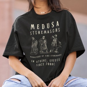 Medusa Shirt Greek Mythology Medusa TShirt Fairycore Fairy Grunge Greek Goddess Light Academia Witchy Clothing Ancient Greece Bookish