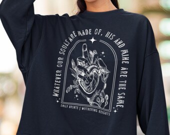 Wuthering Heights Gifts Dark Academia Clothing Emily Bronte Poet Shirt Bookish Sweatshirt Bronte Sisters Fairy Grunge Shirt Light Academia
