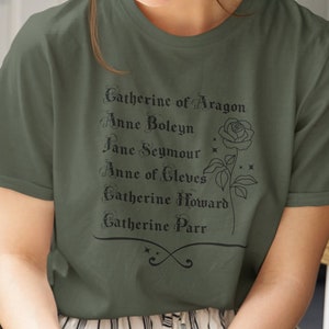 Anne Boleyn Shirt Henry viii Gothic TShirt Dark Academia Clothes Renaissance Shirt Light Academia Clothing Dark Royalty Core Bookish History