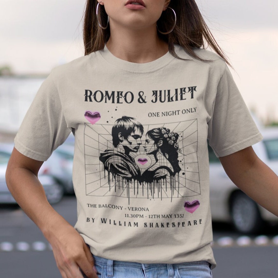 Romeo and Juliet Shirt Shakespeare T Shirt Fairy Grunge Poet Shirt Dark ...