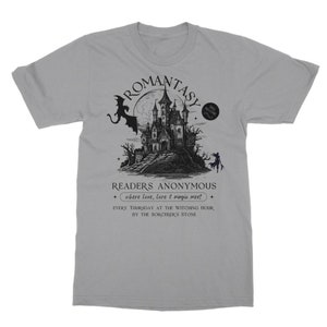 Romantasy Light Academia Camisa Fairy Grunge Camiseta Romantasy Lector Prohibido Romance Bookish Camisa Dark Romance Enemigos a los amantes Libro Top Light Grey