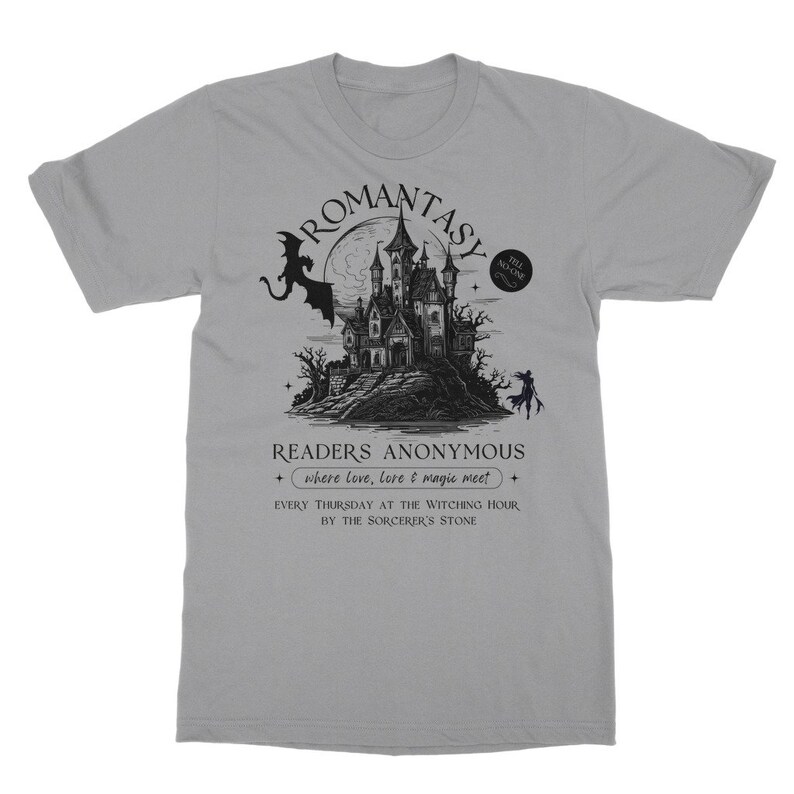 Romantasy Light Academia Camisa Fairy Grunge Camiseta Romantasy Lector Prohibido Romance Bookish Camisa Dark Romance Enemigos a los amantes Libro Top Light Grey
