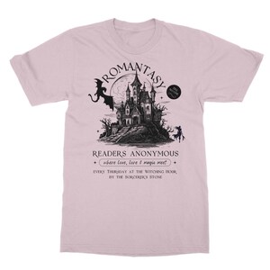 Romantasy Light Academia Camisa Fairy Grunge Camiseta Romantasy Lector Prohibido Romance Bookish Camisa Dark Romance Enemigos a los amantes Libro Top Light Pink