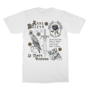 Ana Bolena Camiseta Tudor Camisetas Hada Grunge Camisa Realeza Core Camiseta Plus Tamaño Goth Dark Academia Ropa Bookish Light Academia Ropa White