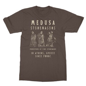 Medusa Shirt Greek Mythology Medusa TShirt Fairycore Fairy Grunge Greek Goddess Light Academia Witchy Clothing Ancient Greece Bookish Dark Chocolate