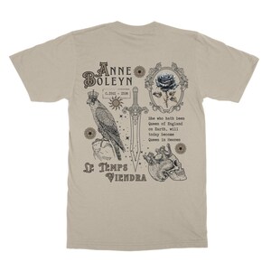 Ana Bolena Camiseta Tudor Camisetas Hada Grunge Camisa Realeza Core Camiseta Plus Tamaño Goth Dark Academia Ropa Bookish Light Academia Ropa Sand