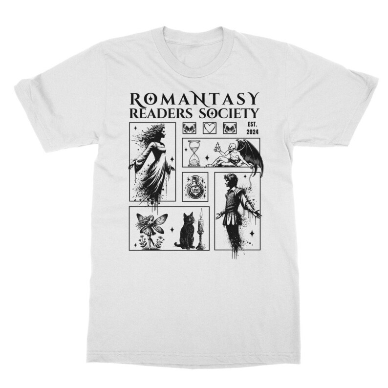 Romantasy Light Academia Shirt Fairy Grunge Tshirt Romantasy Reader Forbidden Romance Bookish Shirt Dark Romance Enemies To Lovers Book Top White